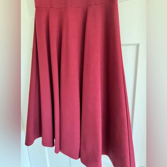 Lulus Red Wine Dress (xs) - Picture 2 of 5
